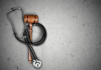 gavel and stethoscope personal injury