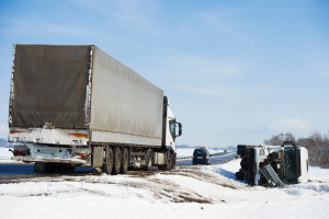 truck on side of road