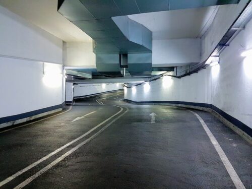 parking garage exit