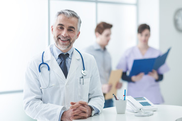 doctor standing in office