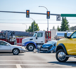 car accident in intersection