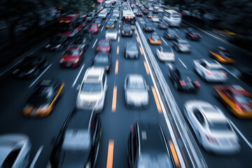cars driving on highway