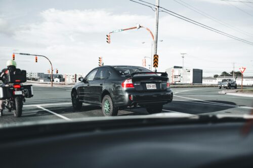 car at intersection